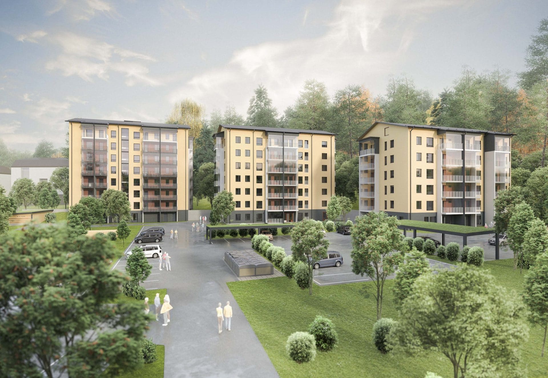 Uusia M2-Kotien vuokra-asuntoja Jyväskylän Kangasrinteeseen