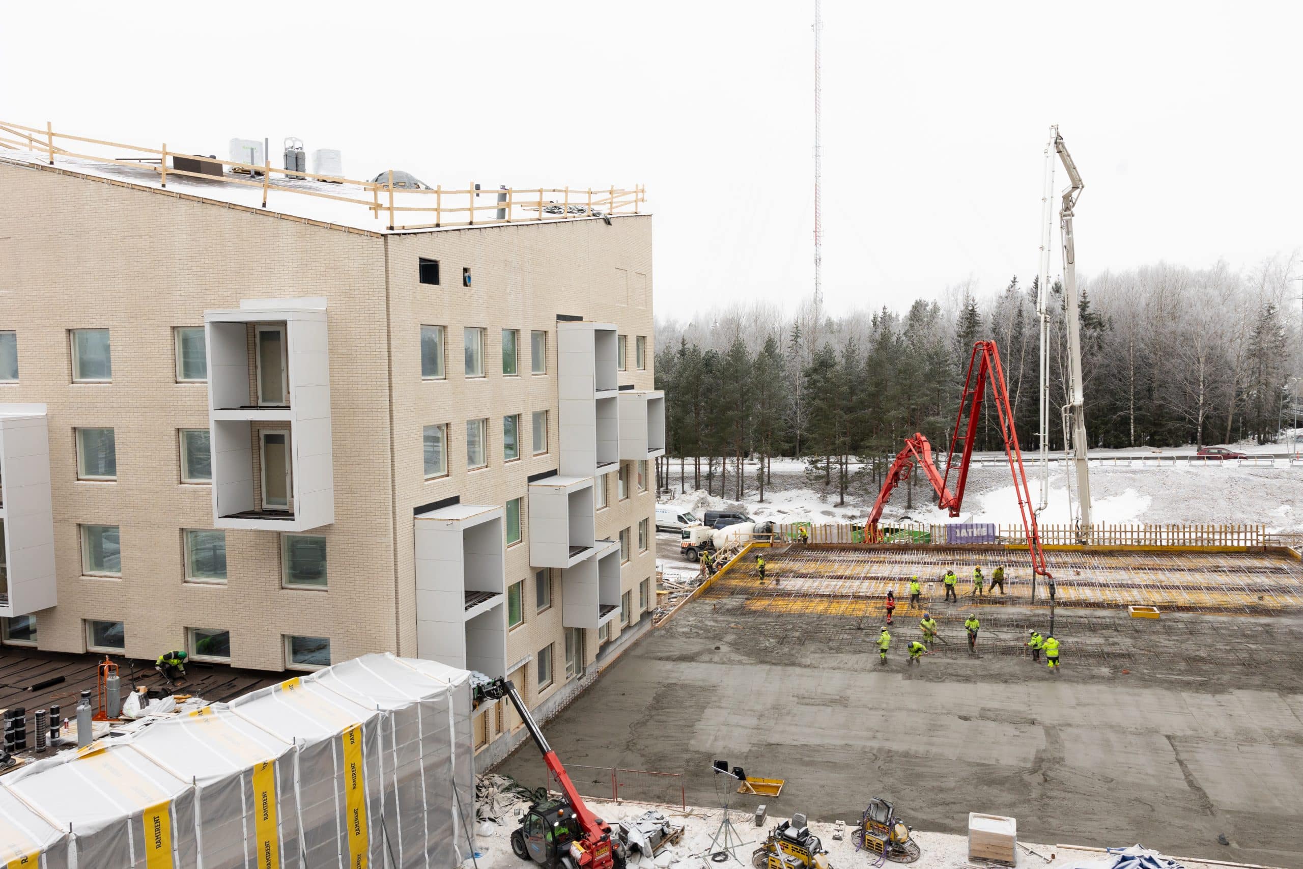 Postipuiston uudiskohteessa 585 tapaturmatonta työpäivää